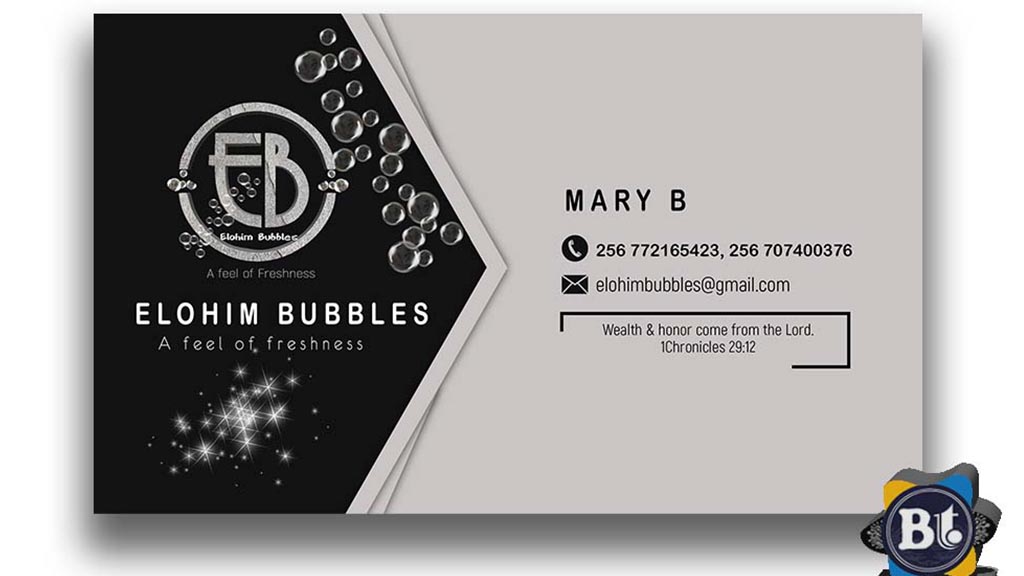 Elohim bubbles Business card